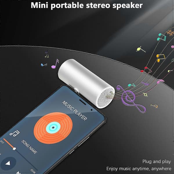 3,5 mm mini bärbar stereohögtalare för MP3