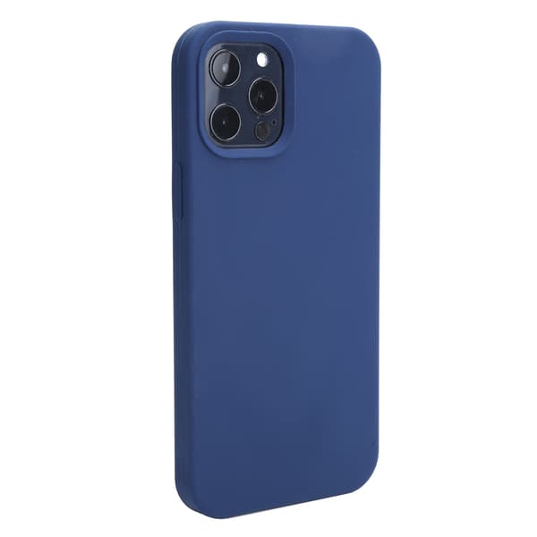 iPhone 12 Pro Max Flytende Silikon Støtsikkert Beskyttelsesdeksel Blå