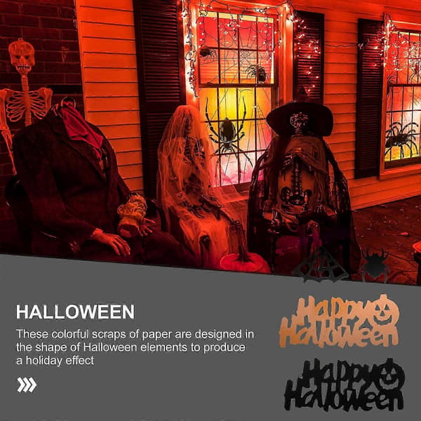 Halloween Konfettisæt 2 stk. til festdekoration og fejring