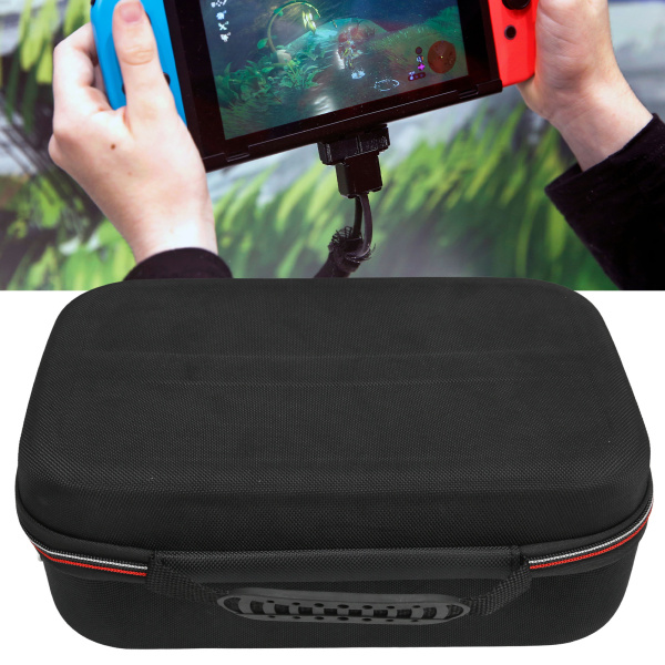 Switch-kokoava Kestävä Matkakotelo Switch-lisävarusteille 18 Pelikorttipaikalla ja Olkahihnalla