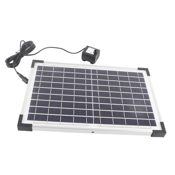 Solcelled Fontænepumpe 9V 10W Nem at Installere Solcelledrevet Fontæne Havepumpe Sæt til Fuglebad Have Baghave Pool Fisketank