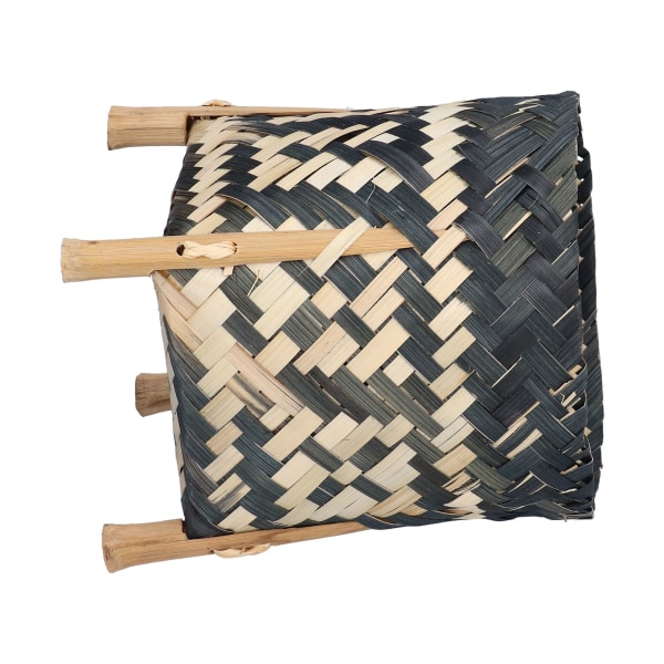 Käsinkudottu kori Pohjois-Euroopan tyylinen bambukudontakasvikori kodin sisustukseen