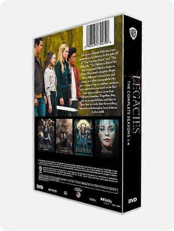 【02】Legacies: The Complete Series Sæson 1-4 (DVD, 13-disc sæt) engelsk version