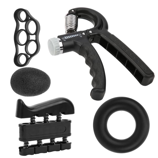 5 st/set Handgreppsförstärkningsset Fingerövningsbår Träningsringbollutrustning