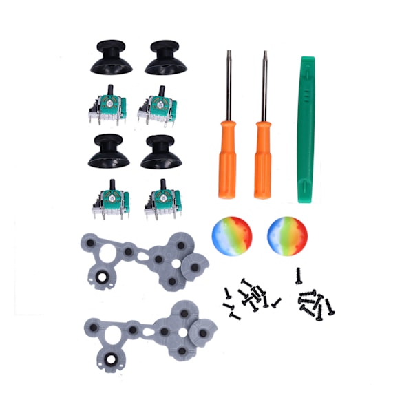 QM21070941 Joystick-erstatningssett Silikon 3D Analog Spillkontroll Tommelfingerpinne Reparasjonssett for Xbox One