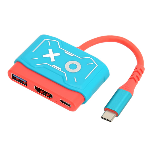 USB-C till HDMI Videokonverter 3-i-1 HD 4K Plug and Play Konverteradapter för Switch för MacBook