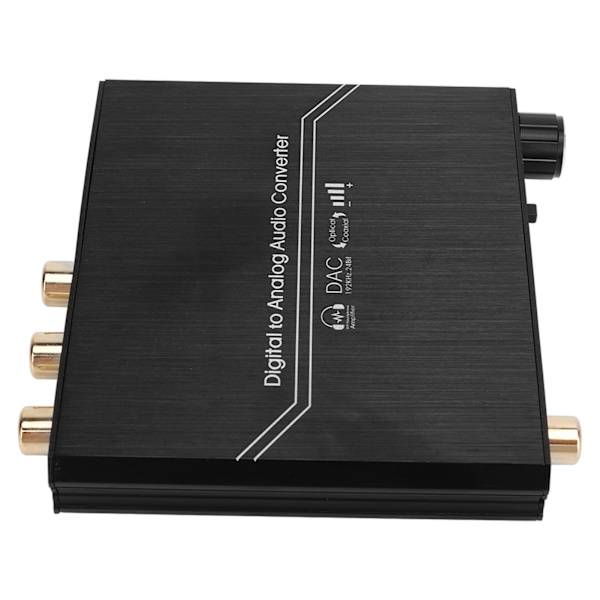 192KHz Digital til Analog Lydkonverter med Volumjustering Digital Optisk Koaksial til Analog Stereo RCA 3,5 mm Jack Konverter