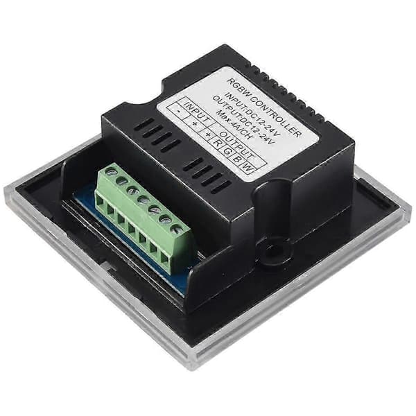 DC12V-24V RGB / RGBW Vægmonteret Touch Panel Controller Glaspanel Lysdæmperkontakt Controller til LE