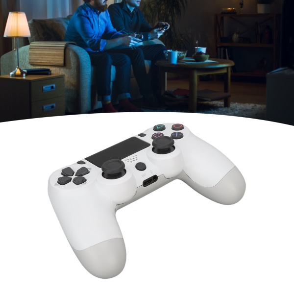 Langaton Pelikonsoli Monitoiminen Kaksoisvärinä Bluetooth-Pelikonsoli PS4 Pelikonsoleille Valkoinen