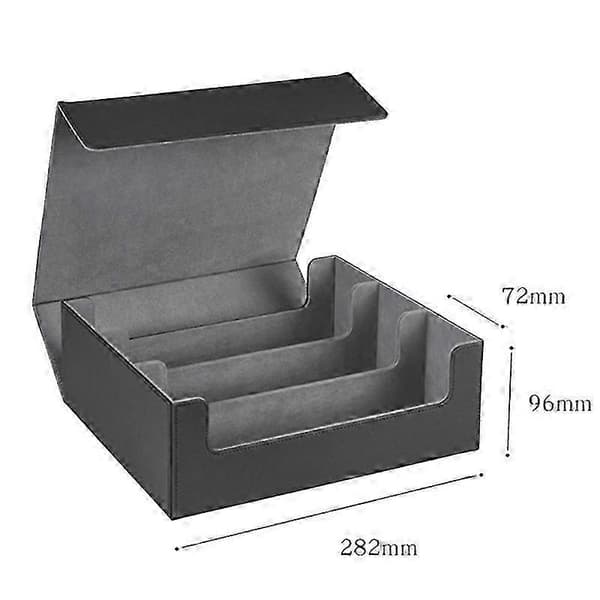 1800+ kortdæksetui til samlekort, magnetisk kortopbevaringsboks Top Side-Loading Deck Case Spil Ca