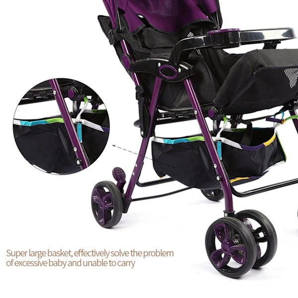 1 stk Baby Barnevogn Bundkurv Organizer Taske til Buggy Shopping Opbevaring