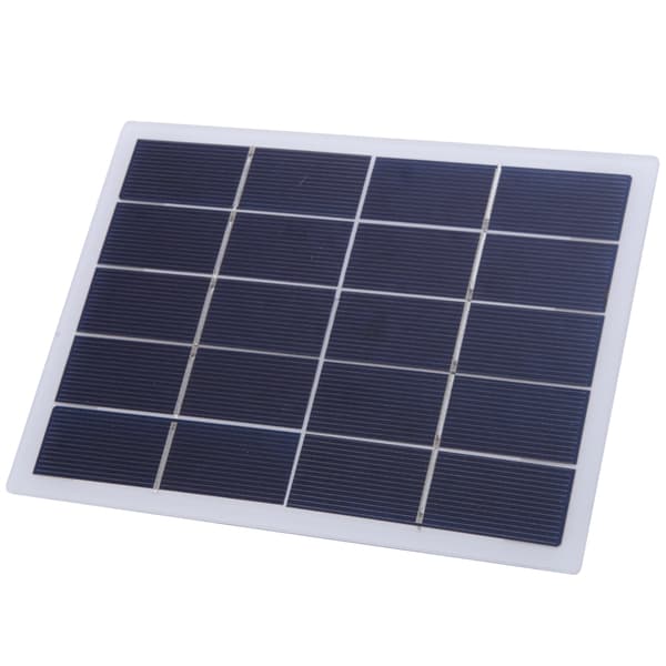 3W 5V Polykrystallinsk Solcellepanel DIY Batteriplate 170x130mm Hvit