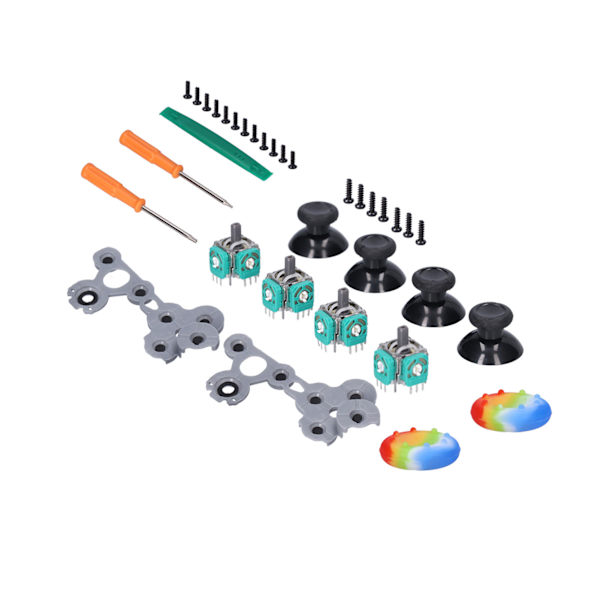 QM21070941 Joystick-erstatningssett Silikon 3D Analog Spillkontroll Tommelfingerpinne Reparasjonssett for Xbox One