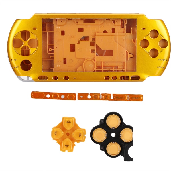 Til PSP3000 spilkonsol etui Fuldt hus Shell med skruetrækker Bærbar kompakt (gul)