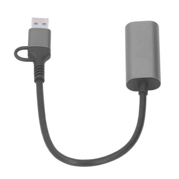 USB til Ethernet Adapter Type C RJ45 1000Mbps Aluminium Legering Plug and Play USB 3.0 Hub til Laptop Desktop Telefon RJ45 1000Mbps