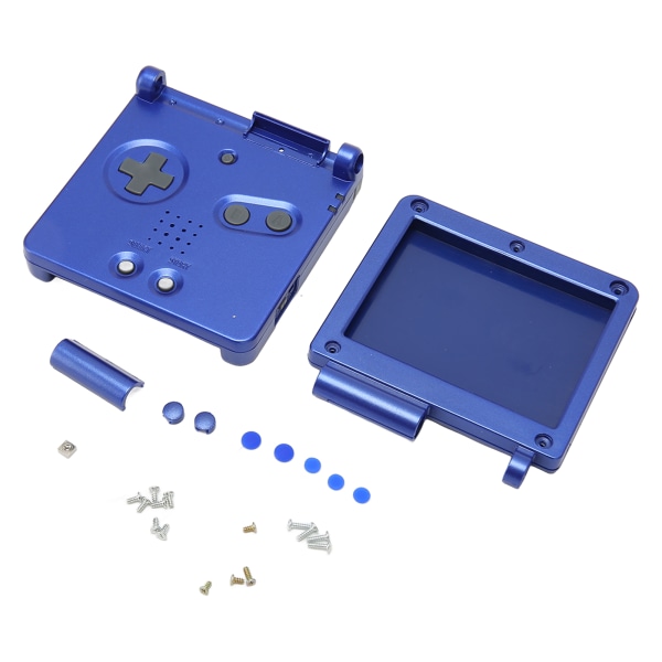 Spillkonsollskall for GBA SP Erstatning Fullt Hus Skall med Knapper for Gameboy Advance SP Blå