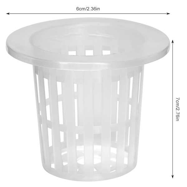 10 stk/sæt Åndbar Plastik Hydroponisk Kurv Kop til Have Balkon Plantning