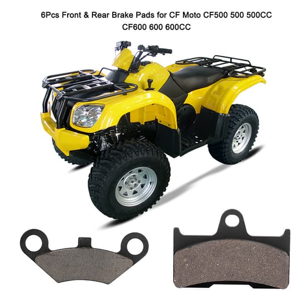 6 stk. Forreste og bageste bremseklodser til CF Moto CF500 500CC CF600 600CC