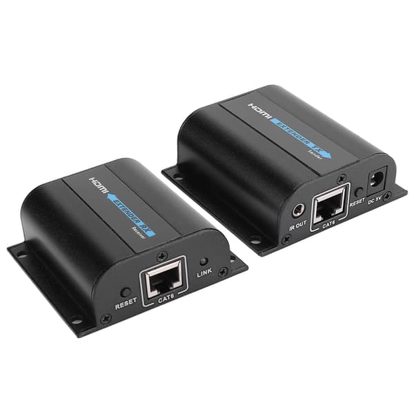 HDMI til RJ45 Enkelt Netværkskabel 60M IR Loop Extender LKV372Pro 100-220V EU Stik