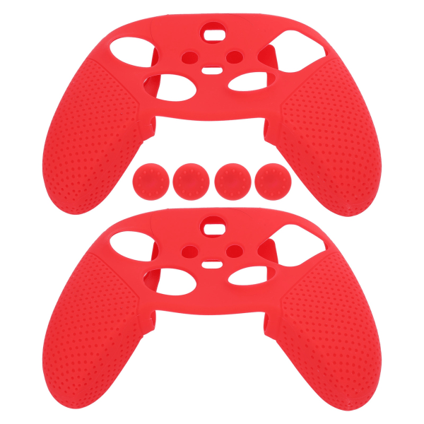 2 stk Antiskid Silikon Game Console Beskyttelse Gamepad Håndtag Greb til Xbox Series S X (Rød)