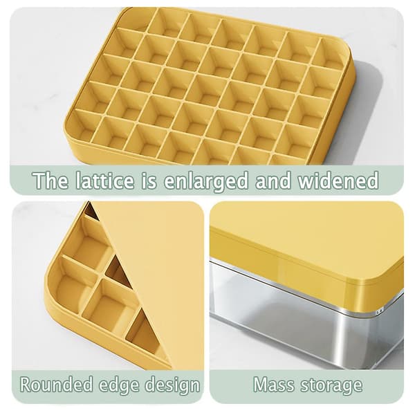 Isbitsform med stor kapacitet och lock, isförvaringslåda, isbitsmall Milky White Five Piece Set