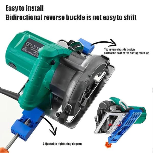 Adjustable Cutting Machine Base Guide Electric Circular Saw Milling Clamp for DIY Crafts Precision Woodworking Tool Default