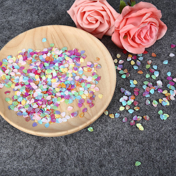 60g Färgglada Sekvenser för Födelsedag & Bröllopsfester - DIY Nagelkonst Dekoration & Små Skal Tillbehör