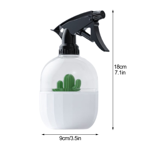 (Snow Mountain White Kapacitet 500ML) Ren handhållen sprayflaska lufttryck fin dimma dusch sprinkler liten sprayflaska sprayflaska