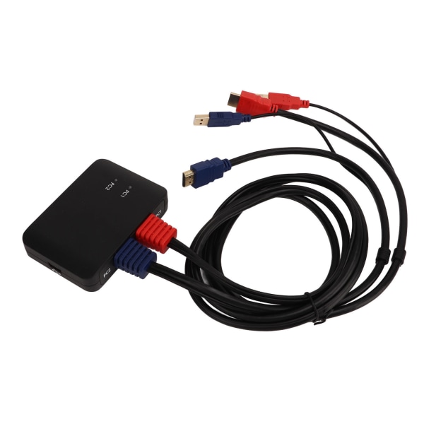 HD Multimedia Interface Switcher 2 indgange 1 udgang KVM Splitter Adapter til Mus Tastatur Bærbar Computer Printer Projektor