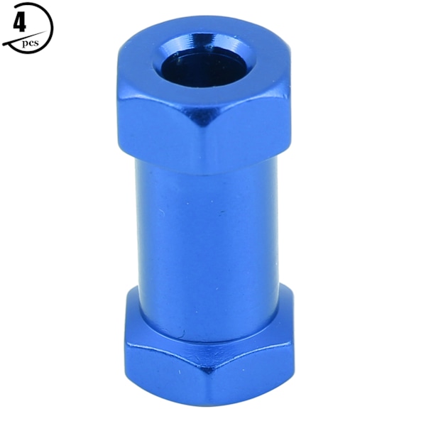 4 st 12 mm RC Hex Hjulnavsmetall Adapter för D90 AX10 CC01 SCX10 F350 Crawler (25 mm Blå)