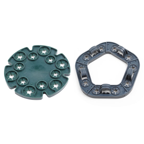 (6 stk A1/skive (diameter 13,5 cm, passer til 8 mm/11 mm rør)) Hagepilar klatre rammeholder materiale: PE plast