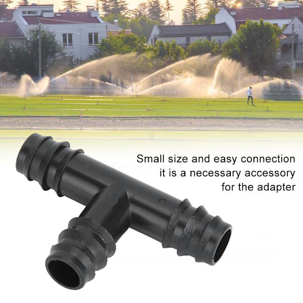 Svingrörskopplingskoppling PP-tillbehör för trädgårdsbevattningssystem 16mm 50 st 16mm 3-vägs