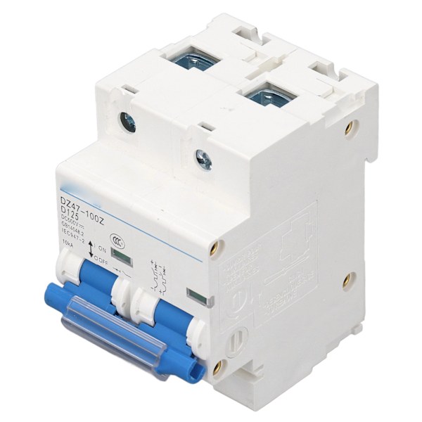 DC-afbryder med 10KA brydekapacitet, 36mm DIN-skinne - Miniatureafbryder DC500V 125A med overbelastningsbeskyttelse