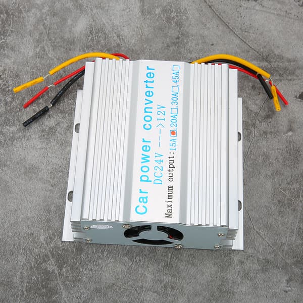 180W DC 24V til 12V Bil Strømomformer Transformator 15A Nedtrappingsregulator Strømforsyning
