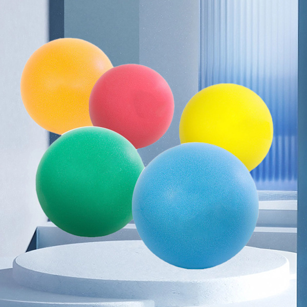 PU-pallo Kevyt Hauska Pomppuva Mykistetty Pehmeä Pallo Pehmeä Sieni Pomppuva Vauvan Pallo Kotiin Kouluun Leikkikentälle Keltainen