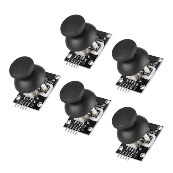 5 st Dual-axlig Joystick-modul för PS2-spelkontroll Spelkontrollspaksensor för Arduino