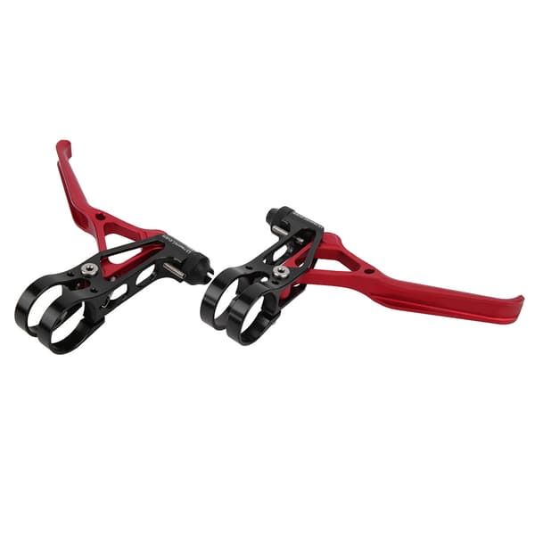 Justerbart Mountainbike Bremsgreb i Aluminiumlegering Sort Rød