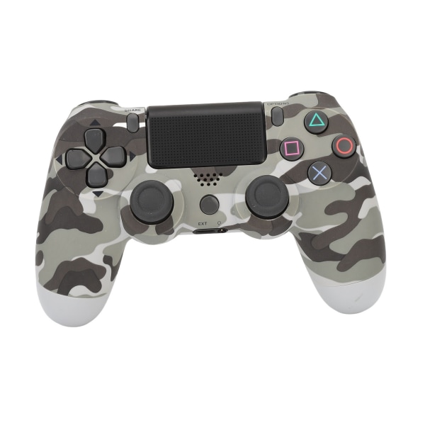 Spilcontroller Dobbelt Vibration Følsom Trådløs Controller Gamepad til PS4 Slim Pro til PS5 Camouflage Grå