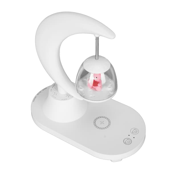 Trådløs lading Bluetooth nattlampe med musikk Touch LED sengelampe for soverom studenthjem