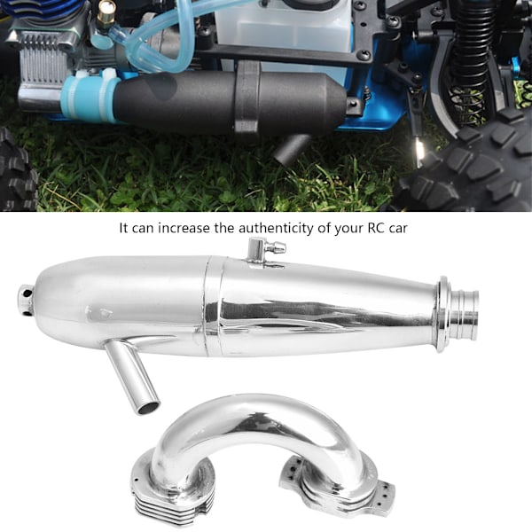 Dubbla Avgasrörsförbindelseslang för HSP Redcat 1/8 RC-bil för SH GO 21/28CXP-motor