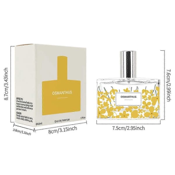 【02】Kvinders Osmanthus Eau De Parfum 50ml Langvarig Frisk Blomsterduft