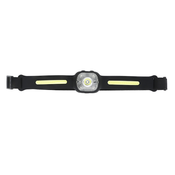 Silikonhodelykt Justerbart lys USB-lading COB-sensorlampe for løpefiske utendørs