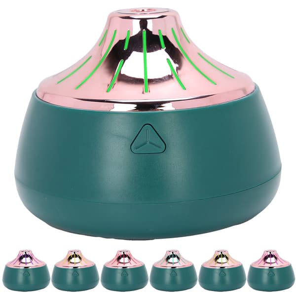200 ml USB Luftfugter Aromaterapi Diffuser Mini Bordforstøver med Lys Grøn Rosaguld