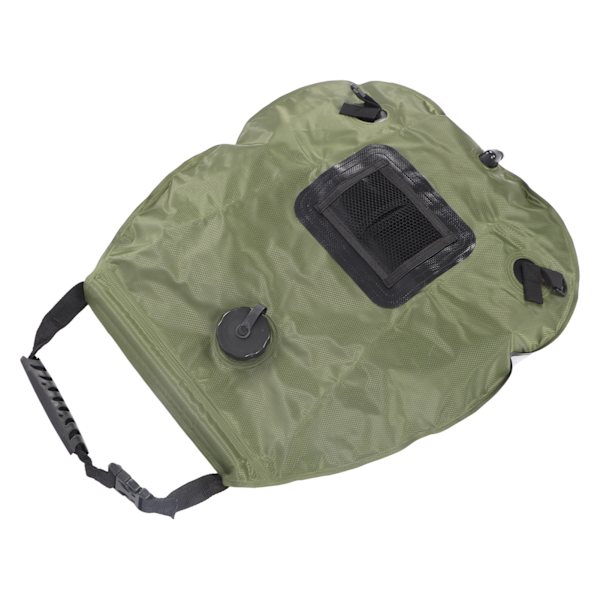 Solarduschväska 5 Gallons Solvärme Campingduschväska med Duschhuvud för Camping Strand Simning Utomhusresor Vandring