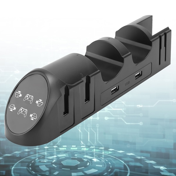 PG‑9187 6‑i‑1 Laderdock Stativ DC5V 2.0A USB2.0 Grensesnitt med Indikatorlys