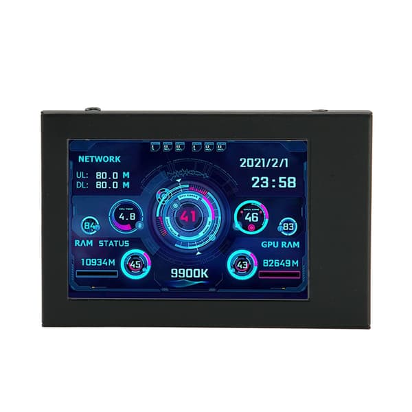 3,5 tommer IPS USB Mini Skærm PC CPU RAM Data Monitor til AIDA64 Raspberry Pi Linux Windows
