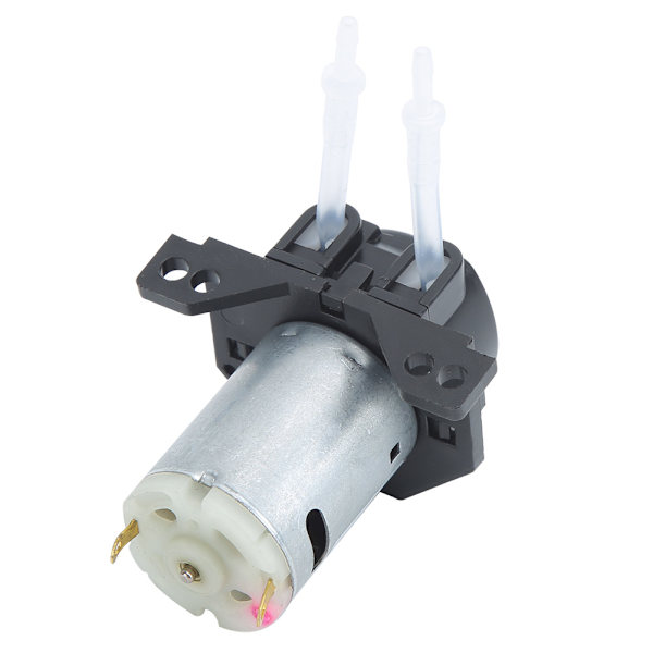 Puutarhan monitoiminen mini-oikeakulmainen 12V DC peristalttisuihkupumppu annostelupumppu letkupumppu (musta)