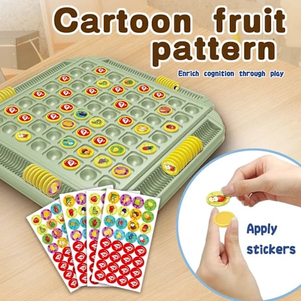 Fruit Flip Chess Memory Match Challenge Chess Game Strategy Board Game Logical Thinking Cognitive Interactive Toys for Parents and Children G
