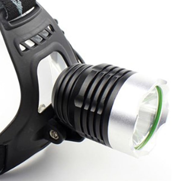 USB Laddningsbar Hög Effekt LED Huvudlampa med Vit Ljus för Utomhusaktiviteter - Perfekt för Fiske och Camping (3.7-4.2V)