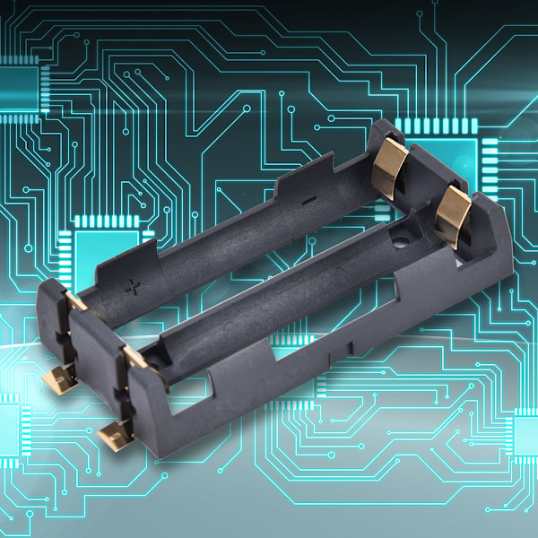 2-pakks batteriholderboks for SMD 18650 - DIY oppbevaringsboks for lading av strømforsyning